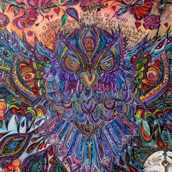 O Blessed Owl, Silent Flyer Through My Dark Skies  (Detail 1 of 3)
