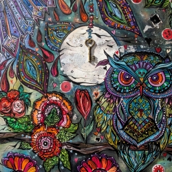 O Blessed Owl, Silent Flyer Through My Dark Skies  (Detail 2 of 3)