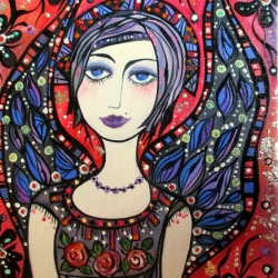 For Thou Hast Led Me 150x225x30mm Oil on canvas $230 (Large)