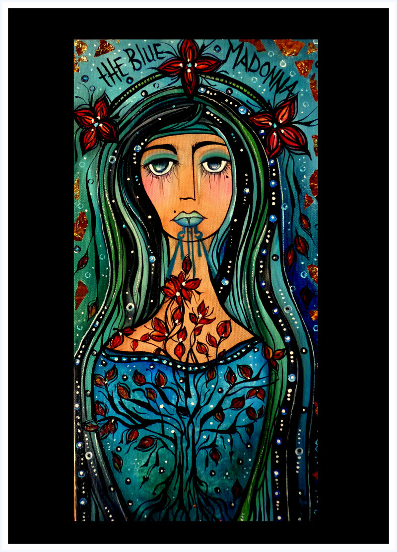 blue-madonna-sandra-jane-new-zealand-artist